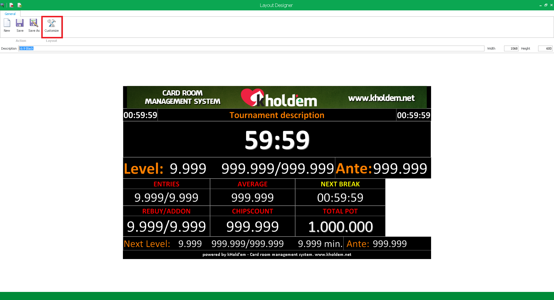 Customize Clock Layout