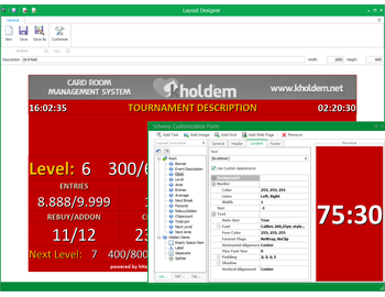 Tournament - Layout editor