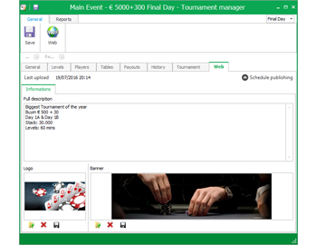 Website - Events configuration (Tournament and Sit'n go)